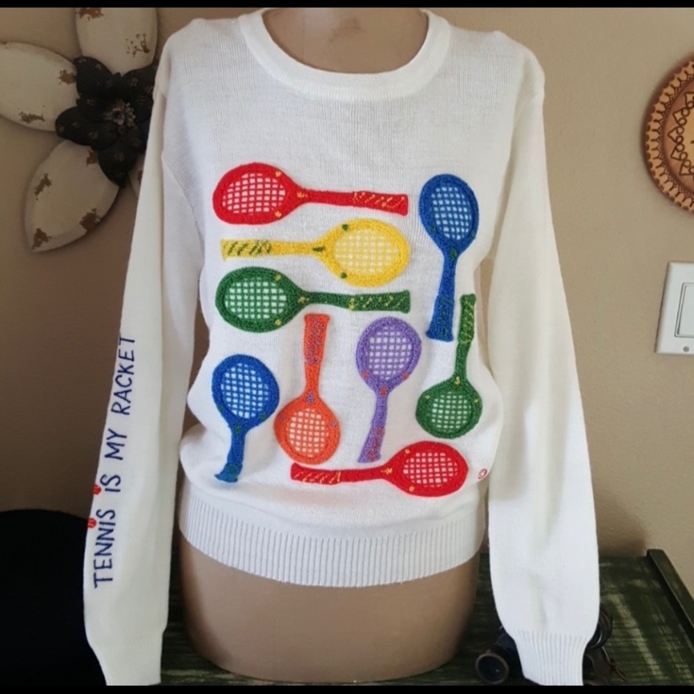 ISO DON’T BUY! In search of Les Cyn racket sweater